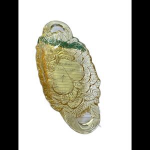 Vintage Sweet Pear 9" Oval Handled Bowl Relish Pickle Dish 1930s Indiana…